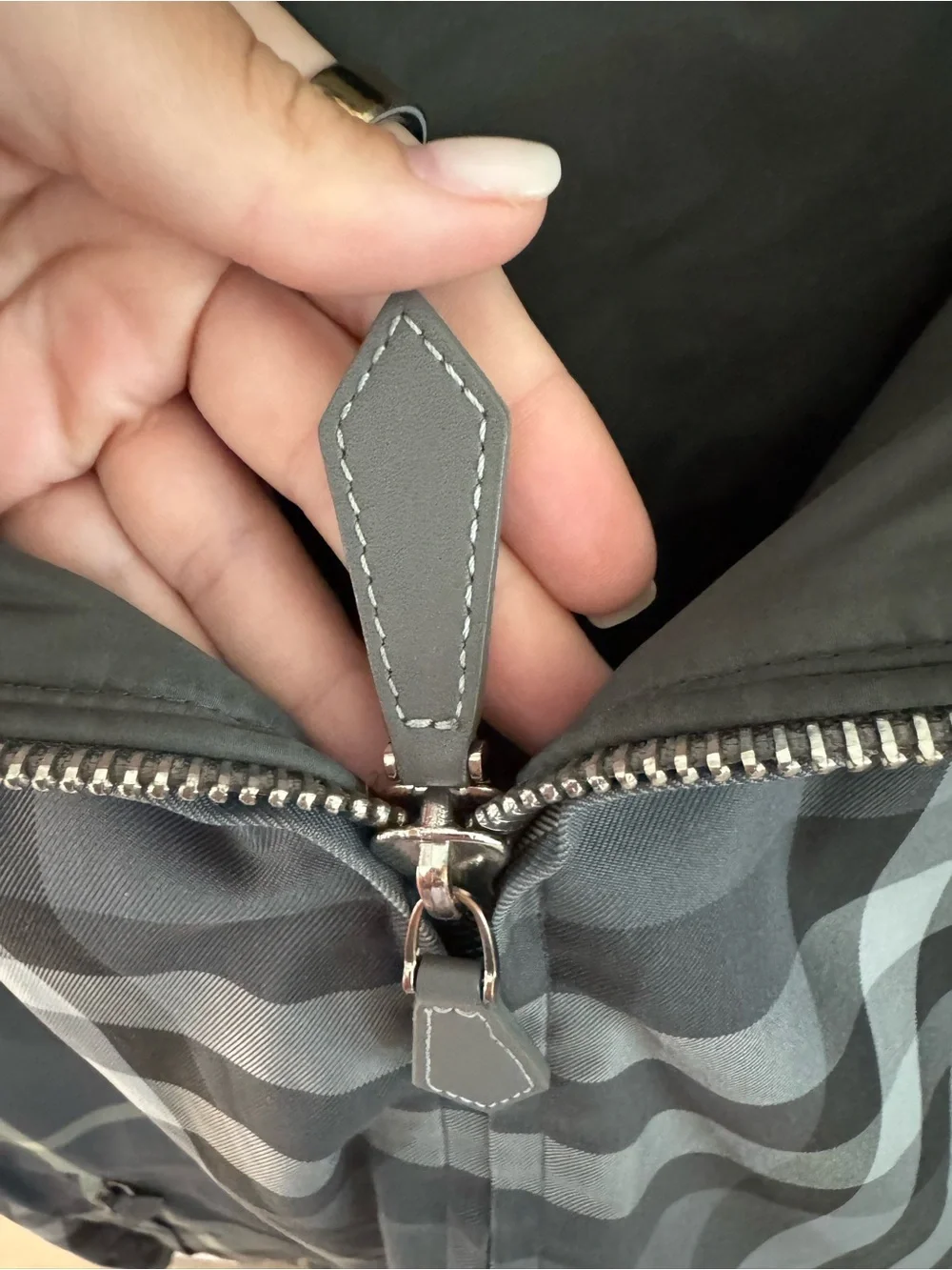Burberry Gray Plaid Hooded Jacket with Zip